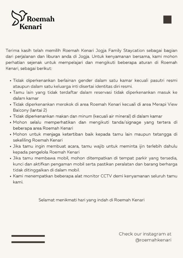 Roemah Kenari Hotel Jogjakarta Buitenkant foto